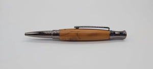 Dartmoor Elm ballpoint pen - Gunmetal coloured fittings DevonPens