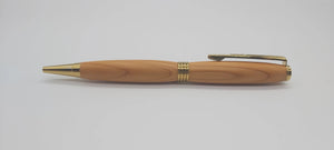 Dartmoor Elm ballpoint pen - Gold DevonPens