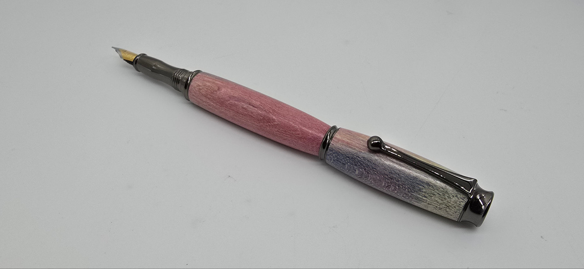 Fountain pen in dyed Sycamore from Saltram House Plymouth 