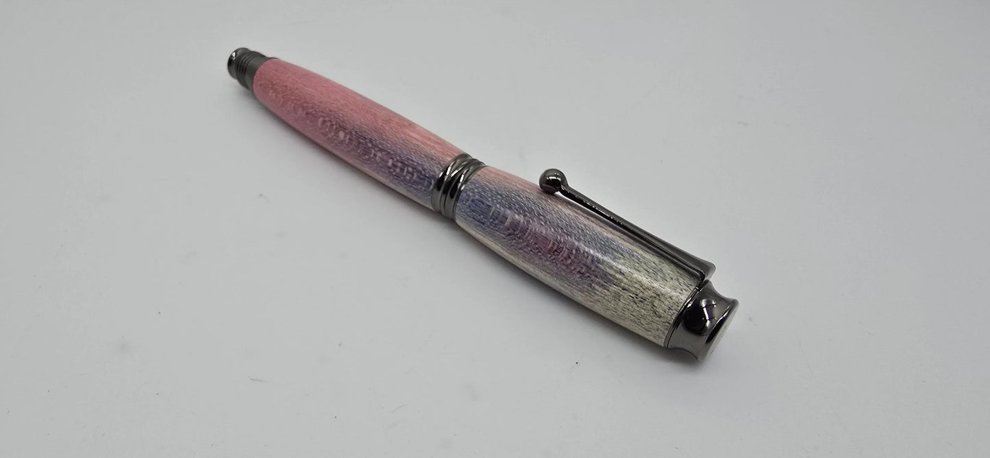 Fountain pen in dyed Sycamore from Saltram House Plymouth 