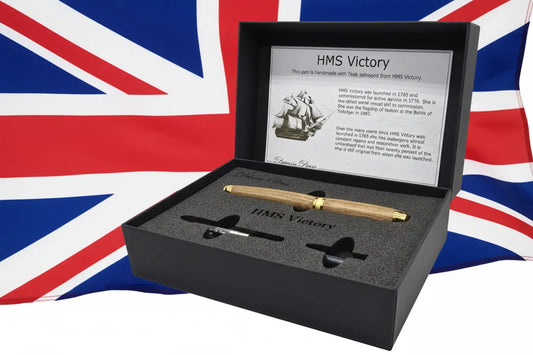 HMS Victory Teak Fountain pen - Gold 