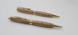 Pen & pencil set in Holm Oak from Thomas Hardy's House, Max gate DevonPens