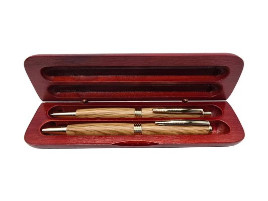 Pen & pencil set in Holm Oak from Thomas Hardy's House, Max gate 