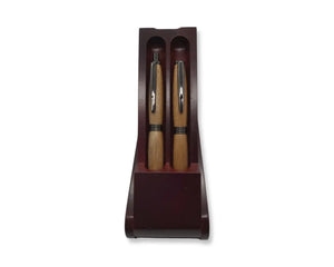 Powderham castle lacewood ballpoint pen & Pencil set DevonPens