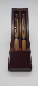 Powderham castle lacewood ballpoint pen & Pencil set DevonPens
