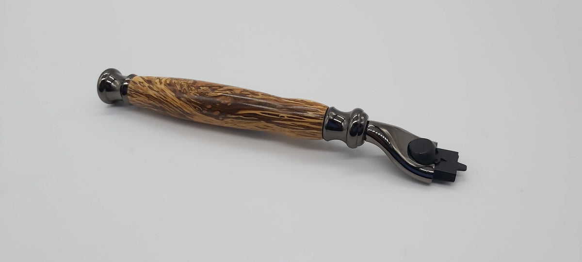 Razor handle - Mach3® handle in Cork Oak from Killerton - DevonPens