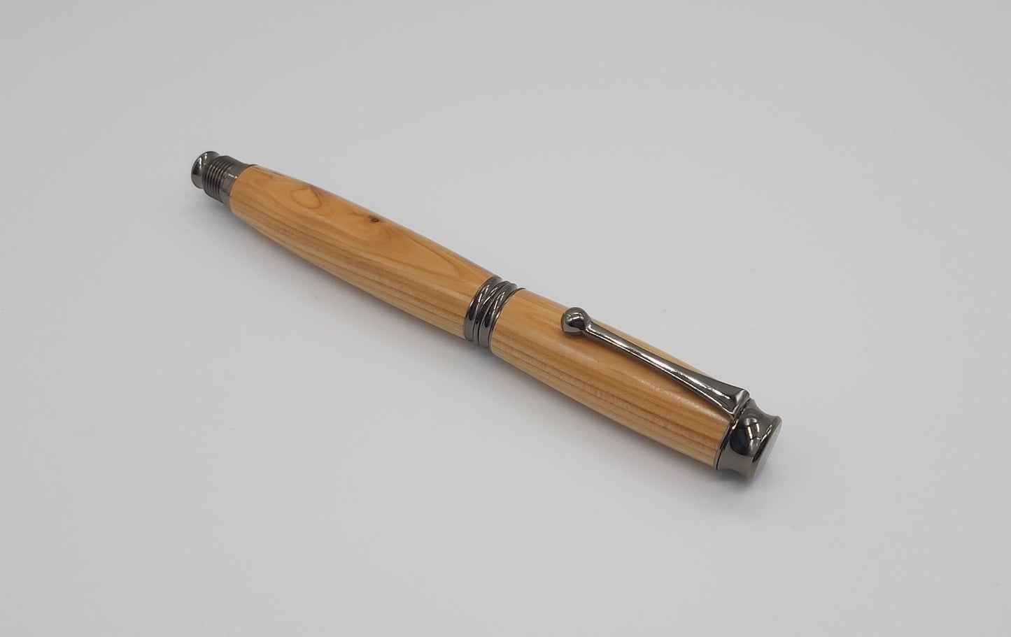 Fountain pen in Yew from National trust property Stourhead DevonPens