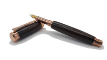 African Blackwood fountain pen with Rose gold fittings DevonPens