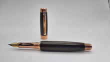 African Blackwood fountain pen with Rose gold fittings DevonPens