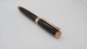 African Blackwood fountain pen with Rose gold fittings DevonPens