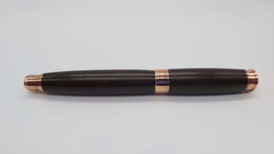 African Blackwood fountain pen with Rose gold fittings DevonPens