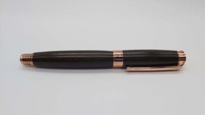 African Blackwood fountain pen with Rose gold fittings DevonPens