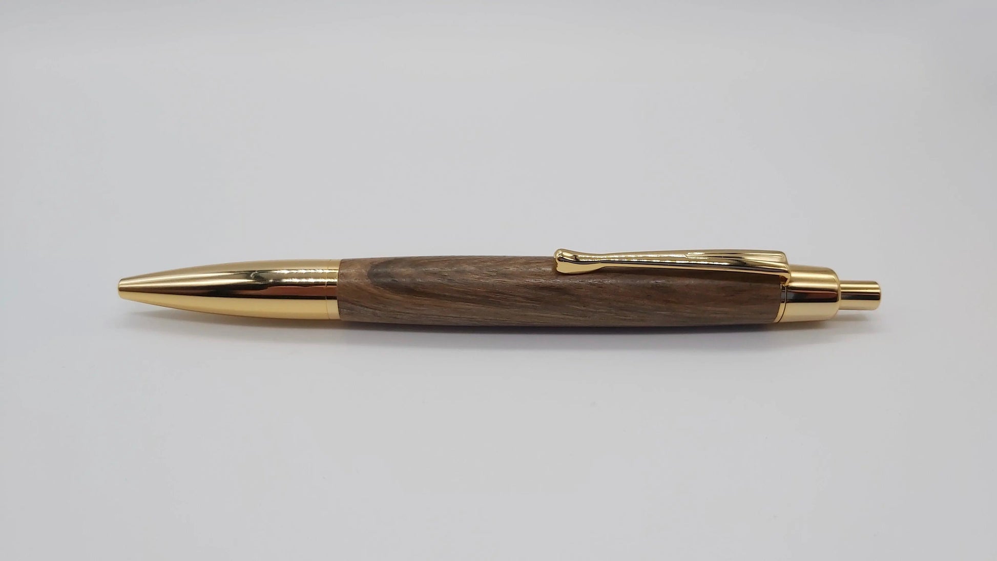 Ballpoint click pen in Walnut from Lanhydrock house, Cornwall DevonPens