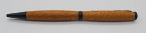 Ballpoint pen handmade in Iroko wood from Phoenix Wharf, Plymouth. DevonPens