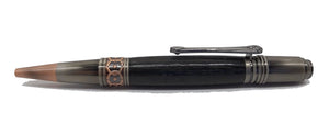 Ballpoint pen in Ancient English Bog Oak c3300 BC DevonPens