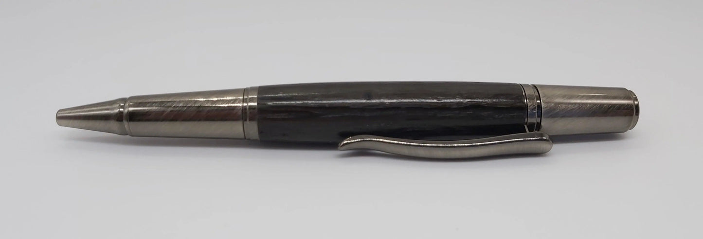 Ballpoint pen in Ancient English Bog Oak c3300 BC DevonPens
