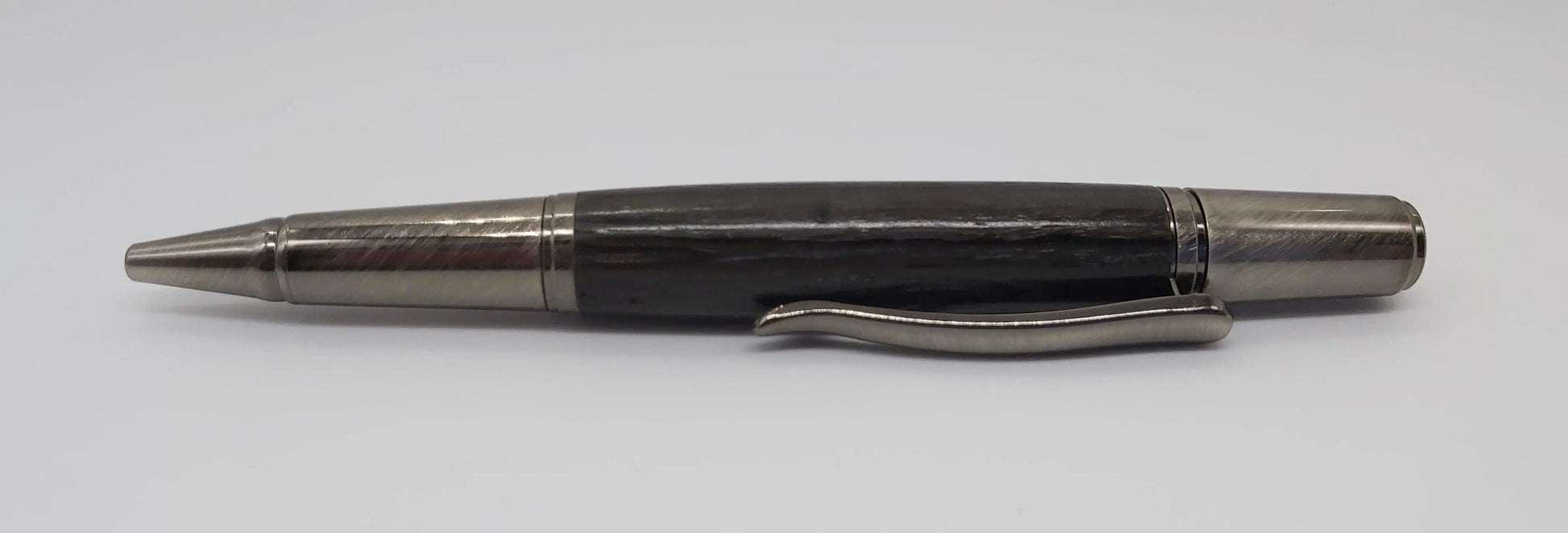 Ballpoint pen in Ancient English Bog Oak c3300 BC DevonPens