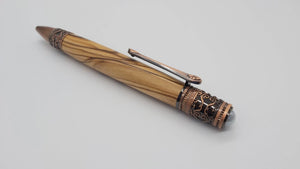 Ballpoint pen in Bethlehem Olive wood - Antique copper DevonPens