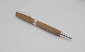 Ballpoint pen in Indian Bean tree from Buckland Abbey DevonPens
