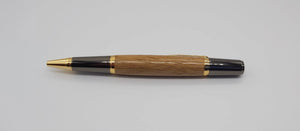 Ballpoint pen in Oak from Lanhydrock House, Cornwall DevonPens