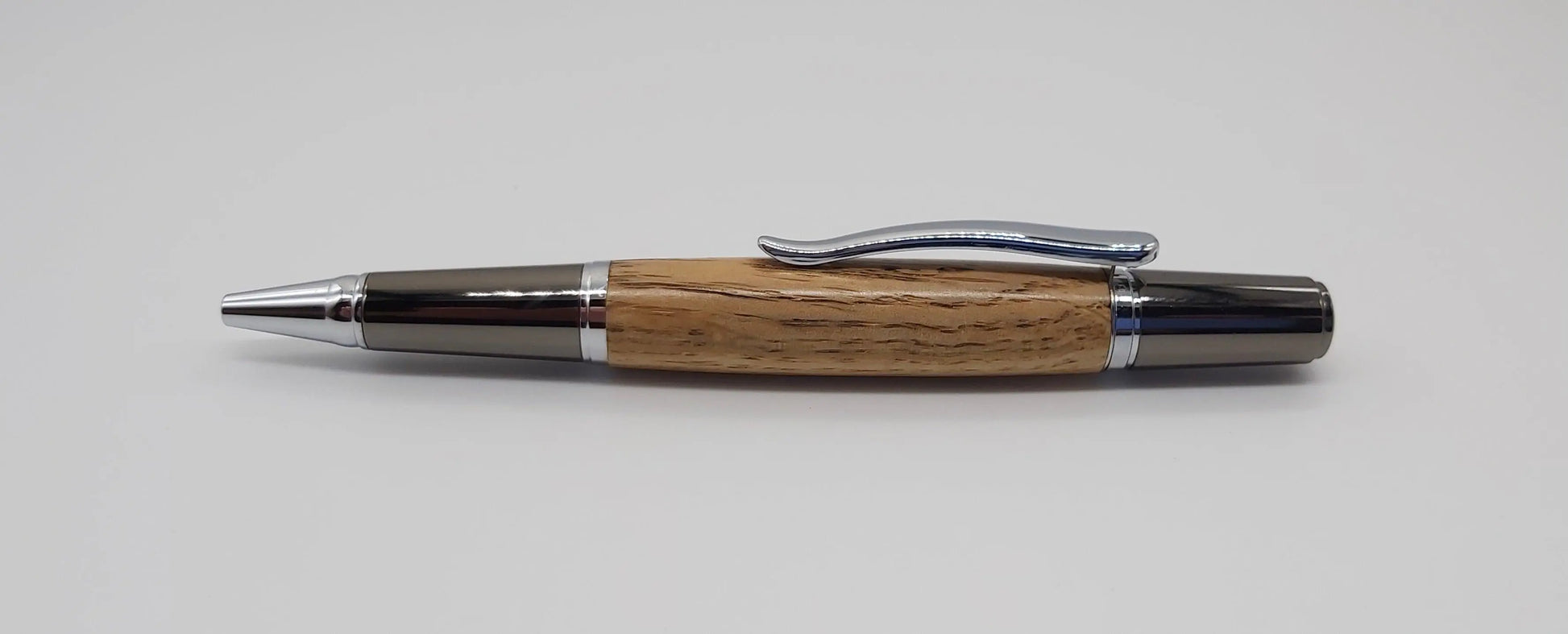 Ballpoint pen in Oak from Lanhydrock House, Cornwall DevonPens