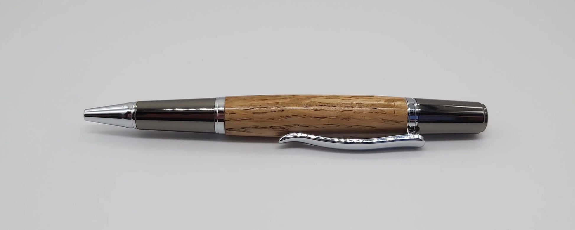 Ballpoint pen in Oak from Lanhydrock House, Cornwall DevonPens