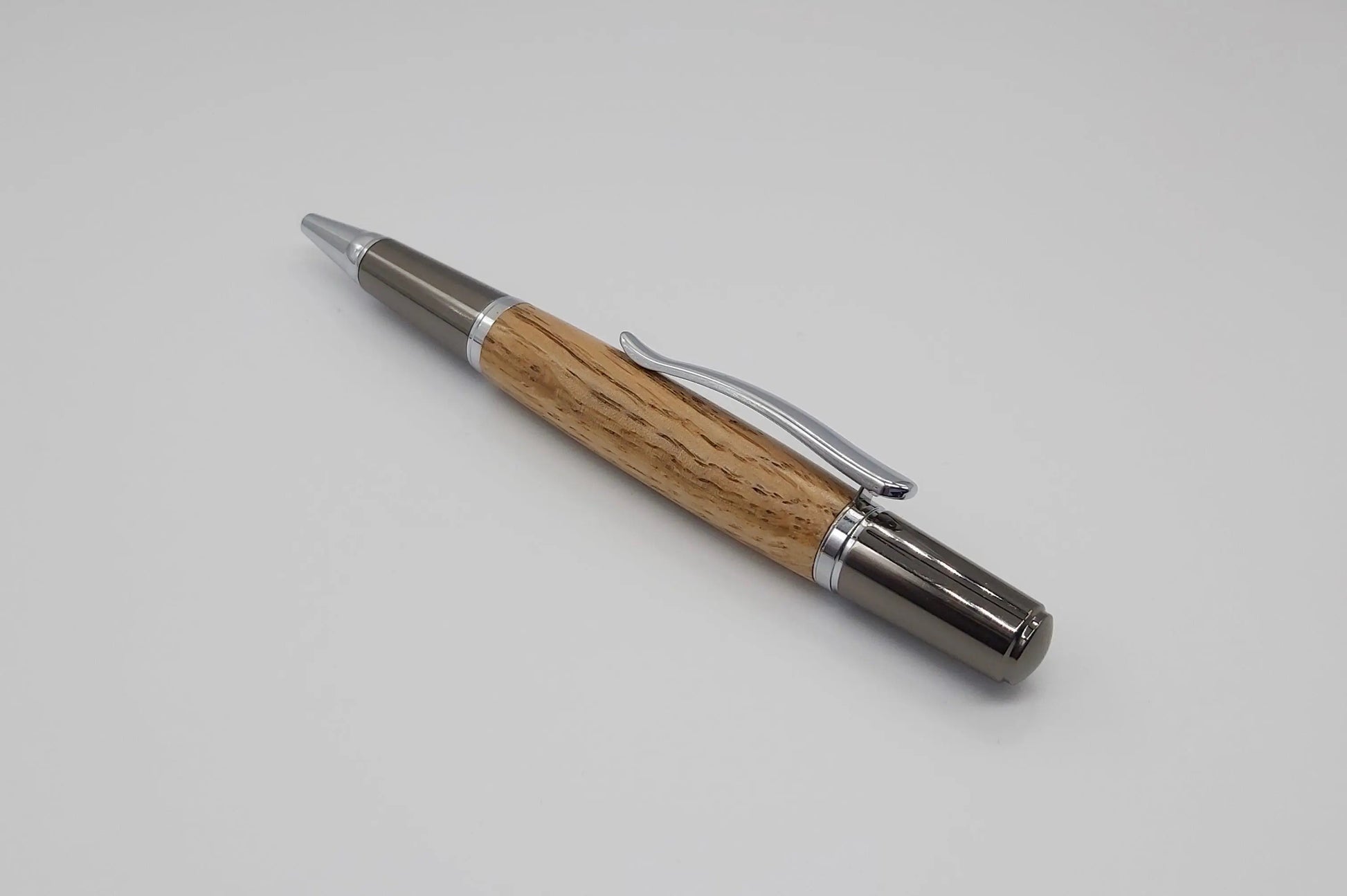 Ballpoint pen in Oak from Lanhydrock House, Cornwall DevonPens