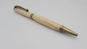 Ballpoint pen in Spalted Beech from Cotehele House, Cornwall. DevonPens