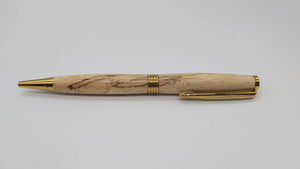 Ballpoint pen in Spalted Beech from Thomas Hardy's cottage DevonPens