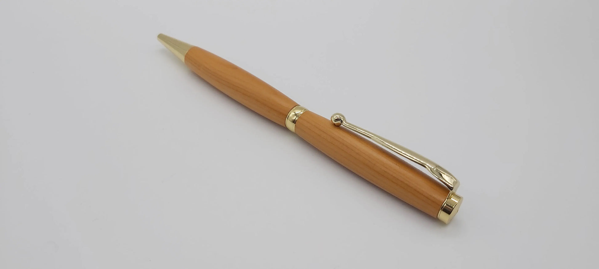 Ballpoint pen in Yew from Saltram House Plymouth DevonPens