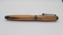Bethlehem Olive wood Fountain pen - gun metal coloured fittings DevonPens