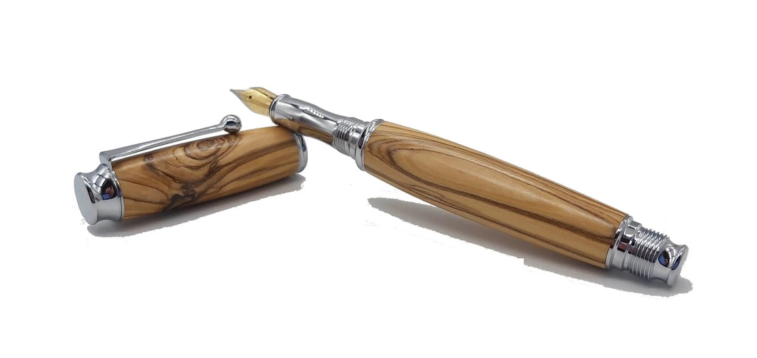 Bethlehem Olive wood Fountain pen. DevonPens