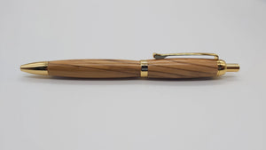 Bethlehem Olive wood click ballpoint pen DevonPens