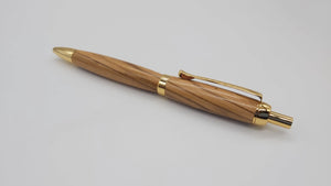 Bethlehem Olive wood click ballpoint pen DevonPens