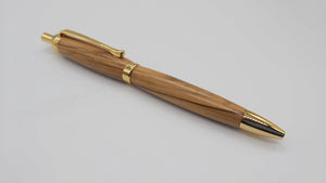 Bethlehem Olive wood click ballpoint pen DevonPens