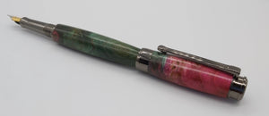 Burr Elm - fountain pen in double dyed and stabilised Elm Burr DevonPens