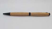 Cotehele Oak ballpoint twist pen - black chrome DevonPens