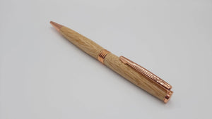 Cotehele Oak ballpoint twist pen DevonPens