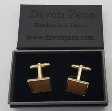 Cufflinks in Chestnut from Lanhydrock house Cornwall DevonPens