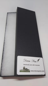 Custom fountain pen in acrylic with Diamond dust DevonPens
