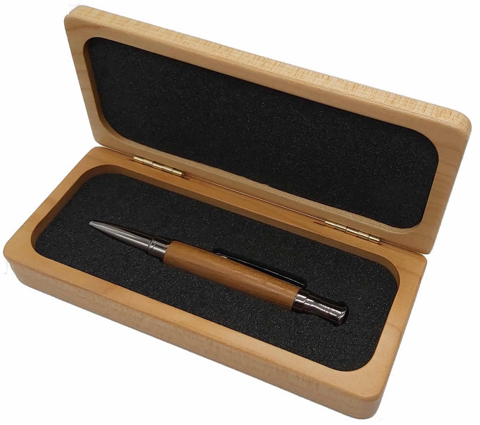 Double or single wooden pen box for fountain pens. DevonPens