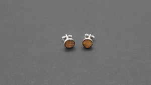 Earrings - sterling Silver earrings with Oak from HMS Victory DevonPens