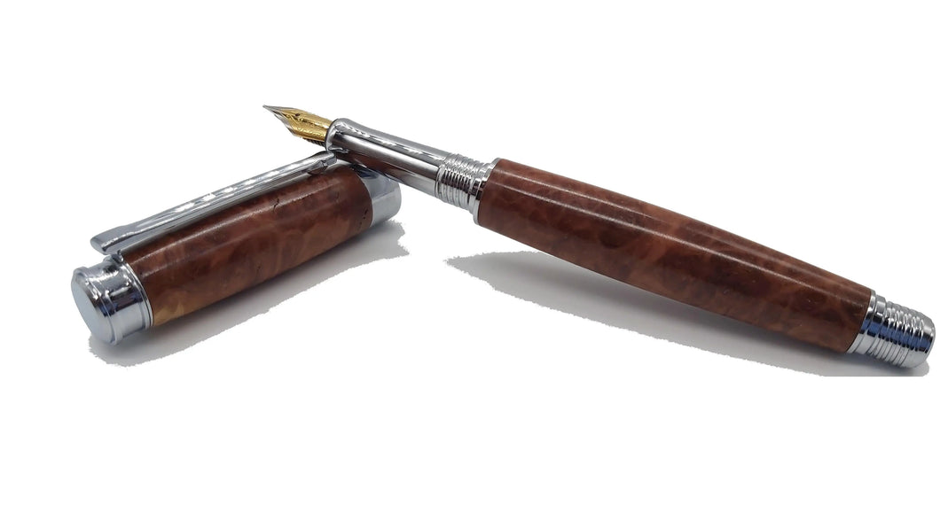Fountain pen handmade in Australian Red Mallee Burr DevonPens