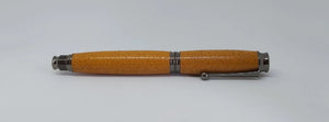 Fountain pen handmade in Iroko wood from Phoenix Wharf, Plymouth. DevonPens