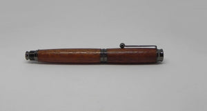 Fountain pen in African Mahogany from W2180 1950's Railway carriage DevonPens