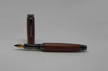 Fountain pen in African Mahogany from W2180 1950's Railway carriage DevonPens