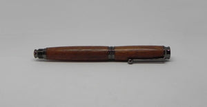 Fountain pen in African Mahogany from W2180 1950's Railway carriage DevonPens