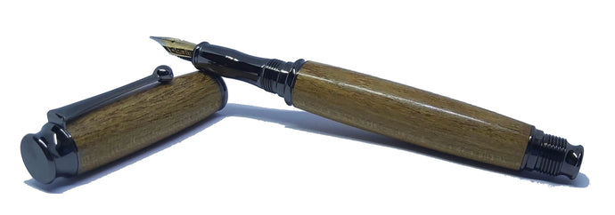 Fountain pen in Dartmoor Laburnum. DevonPens