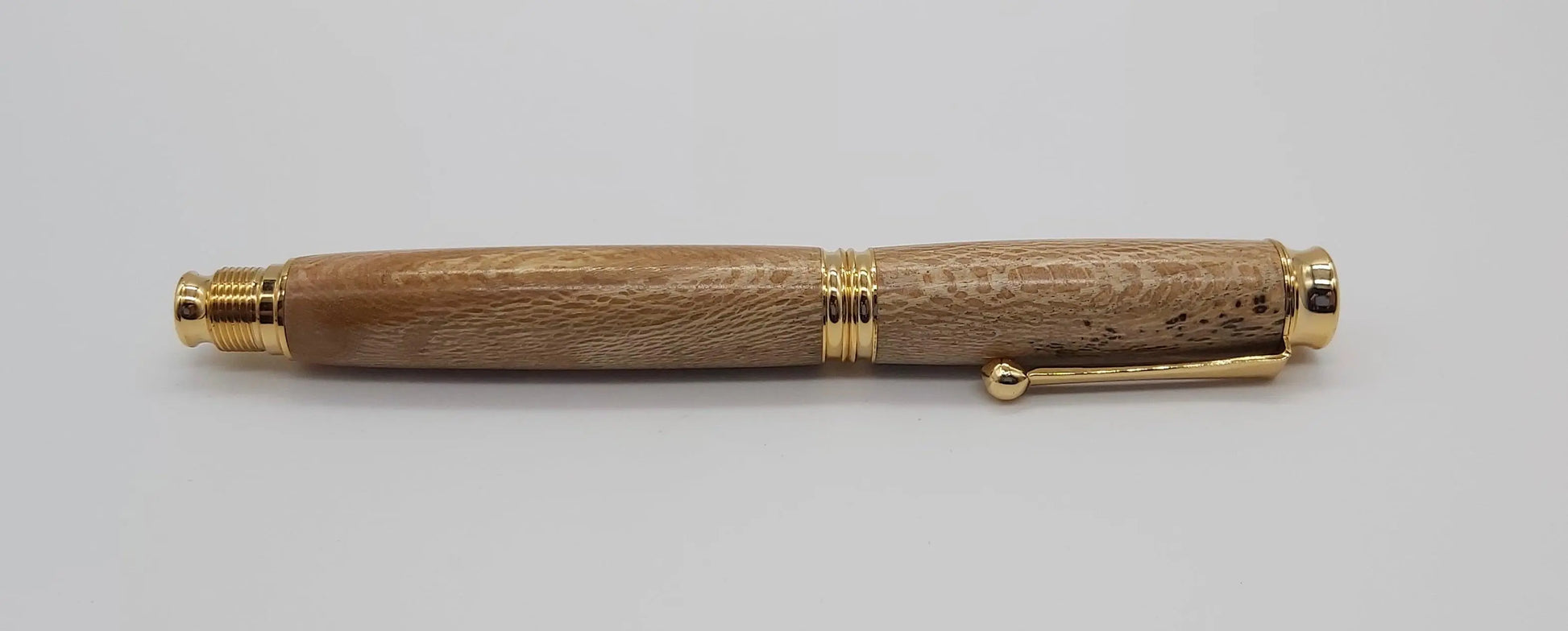 Fountain pen in Lacewood from Powderham Castle Devon. DevonPens