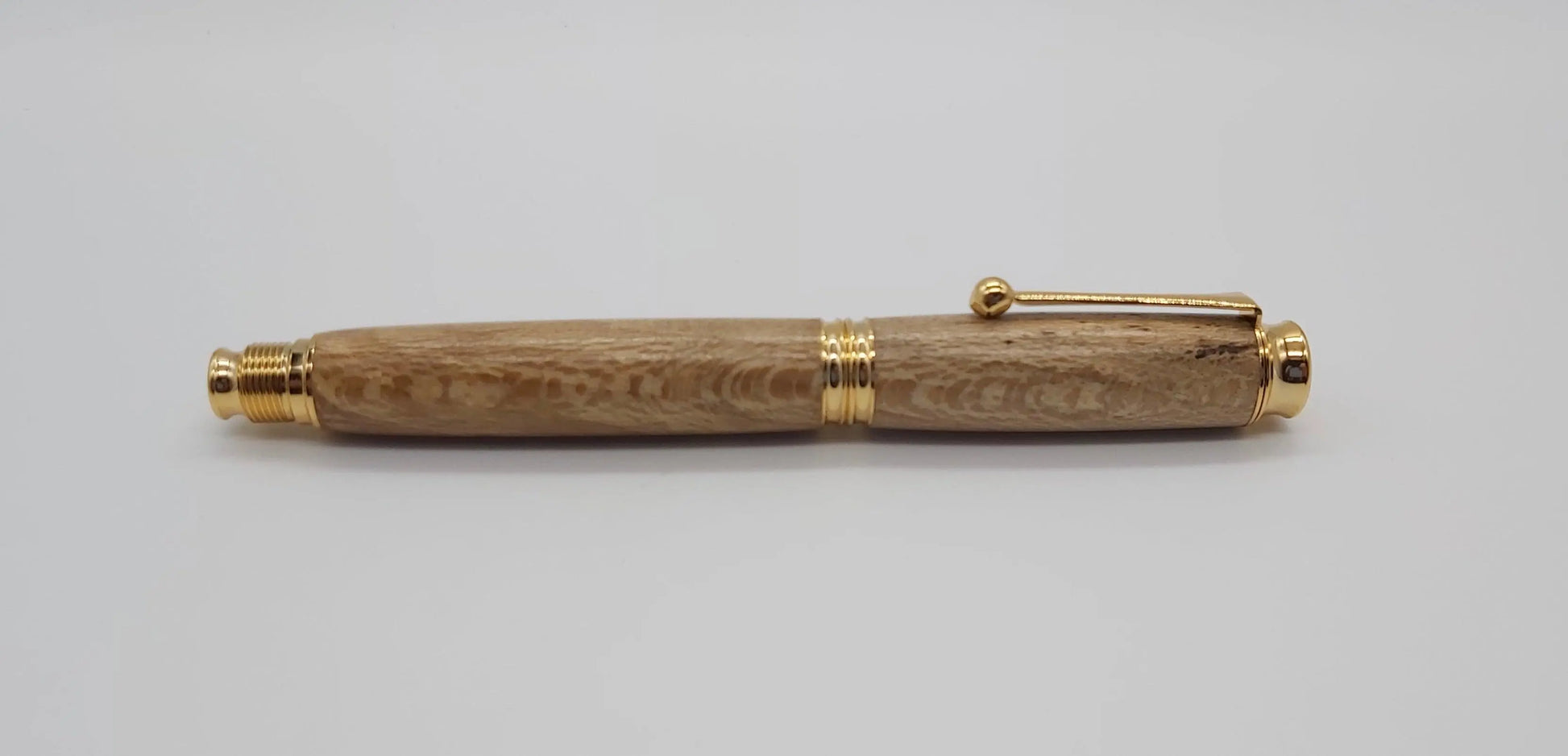 Fountain pen in Lacewood from Powderham Castle Devon. DevonPens